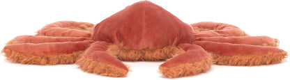 Jellycat Decoração de pelúcia colecionável Spindleshanks Orange Crab