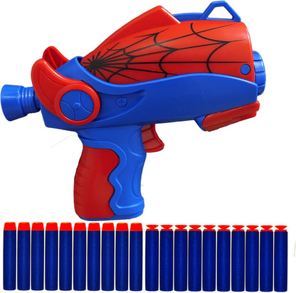 Brinquedo de aranha para crianças, ideal para meninos de 3 a 12 anos. Atiradores de aranha, conjunto de brinquedos de super-heróis com 2 tipos de balas de espuma (1 unidade).