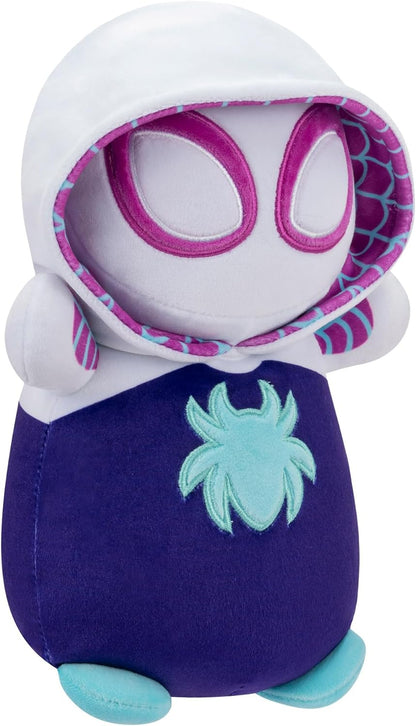 Squishmallows Original MARVEL Homem-Aranha e Seus Incríveis Amigos Aranha Fantasma HugMees de 25 cm - Pelúcia Ultramacia de Tamanho Médio Oficial da Jazwares