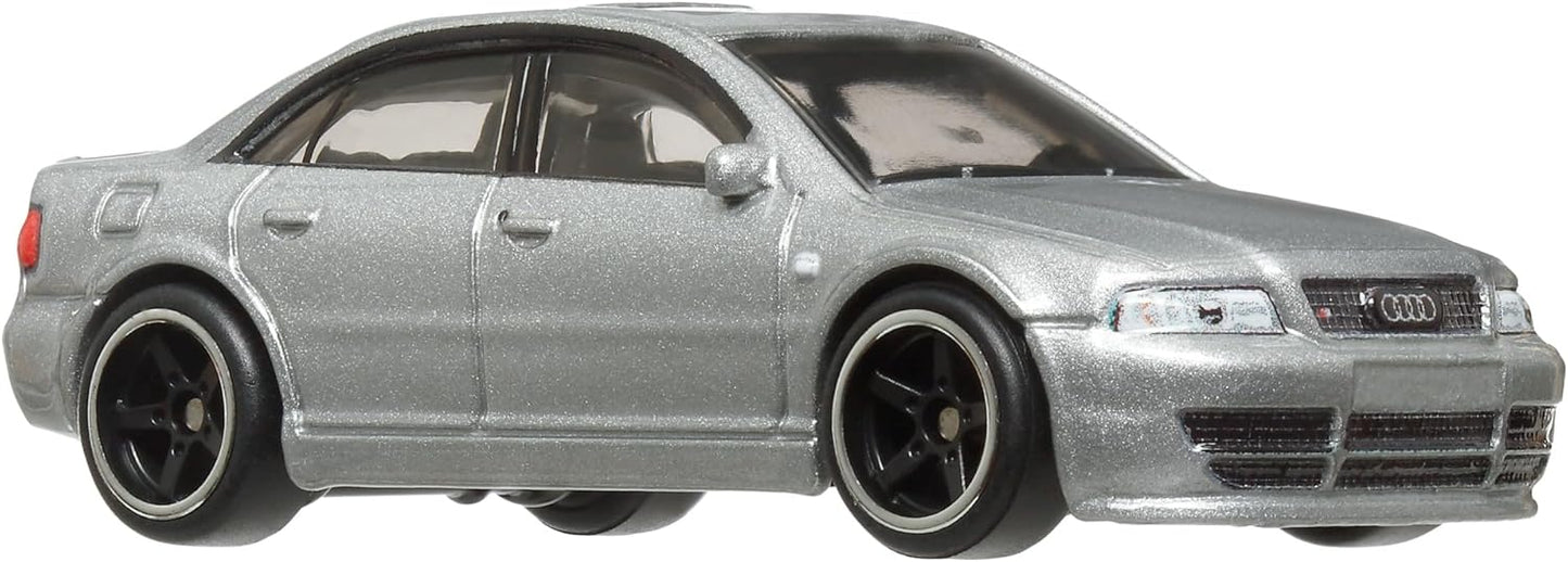 Hot Wheels Premium Audi S4 Quattro, Car Culture Circuit Legends Vehicles for Kids 3 Years Old & Up and Adult fans and Collectors, Premium Collection of Car Culture 1:64 Scale Vehicles, HRV81