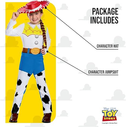 DISGUISE  Fantasia oficial clássica oficial da Disney Jessie Toy Story para crianças, roupa de fantasia de cowgirl Toy Story Jessie Cow Girl Outfit, fantasias do Dia Mundial do Livro para meninas