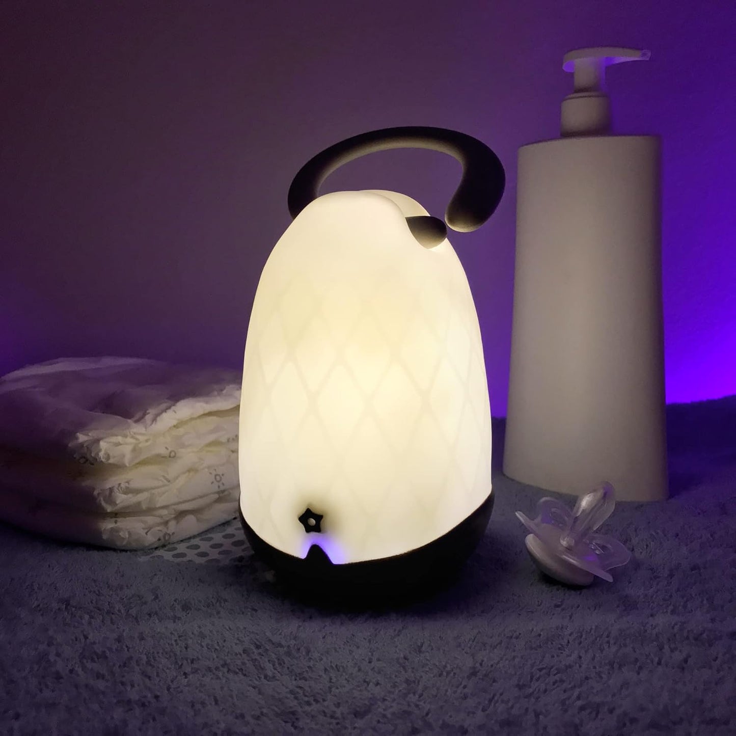 Pabobo Night Light Latern para crianças em cinza