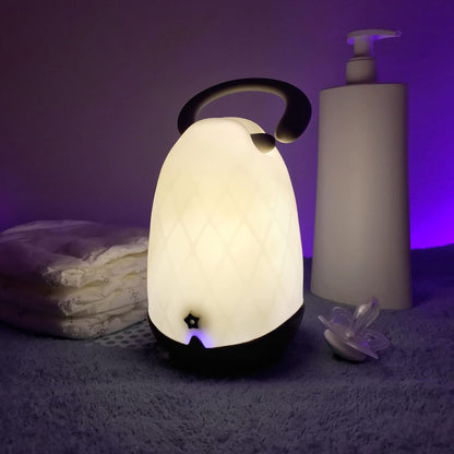 Pabobo Night Light Latern para crianças em cinza