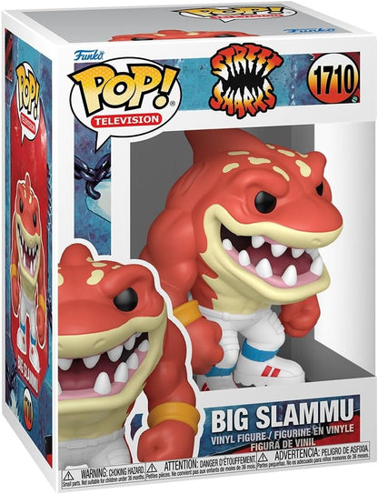 Funko Pop! Vinil: Street Sharks - Big Slammu - Figura de vinil colecionável - Ideia para presente - Produtos oficiais - Brinquedos para crianças e adultos - Ícones de anúncios para fãs - Figura modelo para colecionadores e exposição