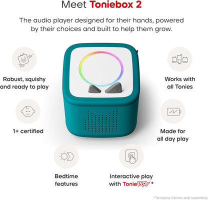 Pacote Toniebox 2 Tonies com 3 Tonies: Patrulha Canina: Chase, Marshall, Skye, Tropical Teal