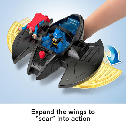 Imaginext DC Super Friends Batman Playset Quartel-General Supremo 60 cm de altura com luzes, sons, figuras e acessórios para crianças a partir de 3 anos, HNW08