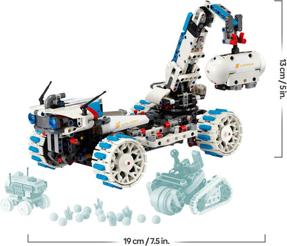LEGO Technic Posto Avançado Lunar - Veículo Espacial Rover Lunar - Brinquedo STEM Interativo com Guindaste e Painéis Solares - Modelo de Robô - Presente de Aniversário para Meninos e Meninas a partir de 10 Anos - 42211
