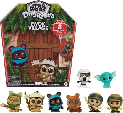 Just Play Dê uma olhada na coleção Ewok de Star Wars do Doorables