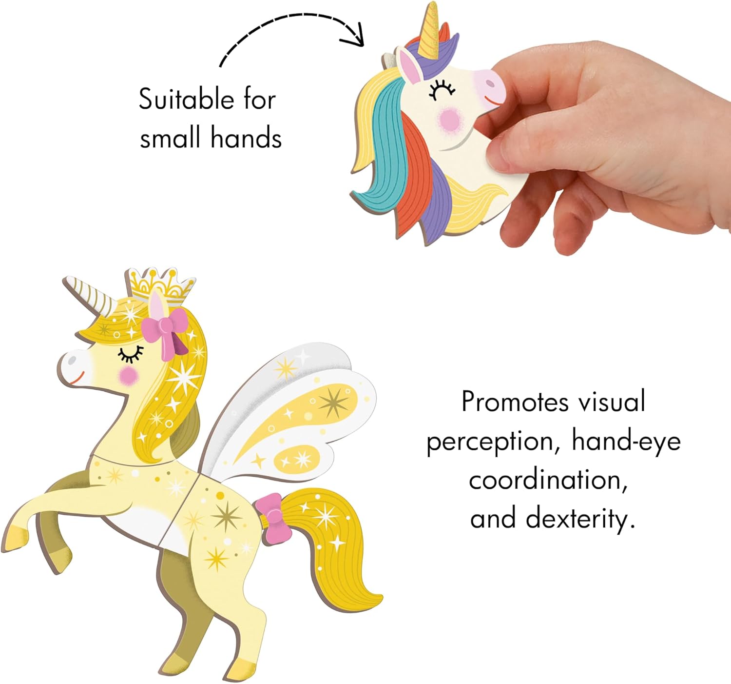 Janod - Magnéti'Book Unicorns - Jogo educativo de 44 ímãs com 10 carta