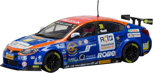 Scalextric C3736 Otra Licencia MG BTCC MG6-Jack Goff, Brands Hatch 2015" Coche