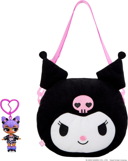 L.O.L. Surprise Loves Hello Kitty – Pelúcia Grande Reversível com Boneca | Boneca-Chaveiro Inclusa, 7 Surpresas, Hello Kitty, Kuromi ou Tuxedosam, Para Maiores de 4 Anos