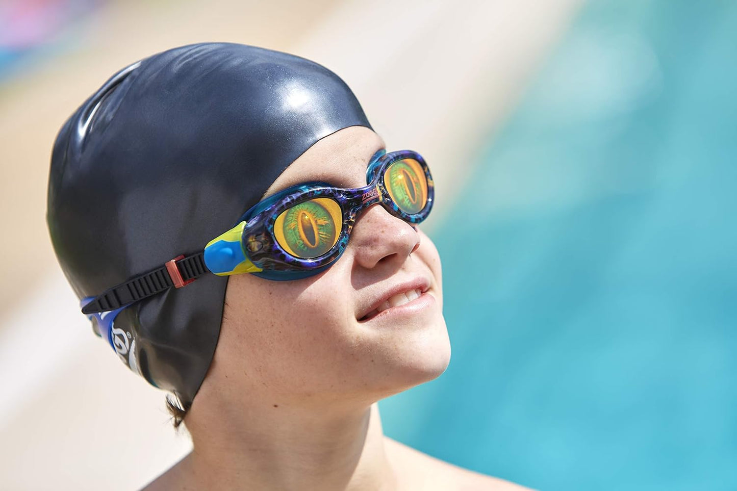 Zoggs Gafas de natación unisex para jóvenes, con lentes holográficas Sea Demon, de 6 a 14 años