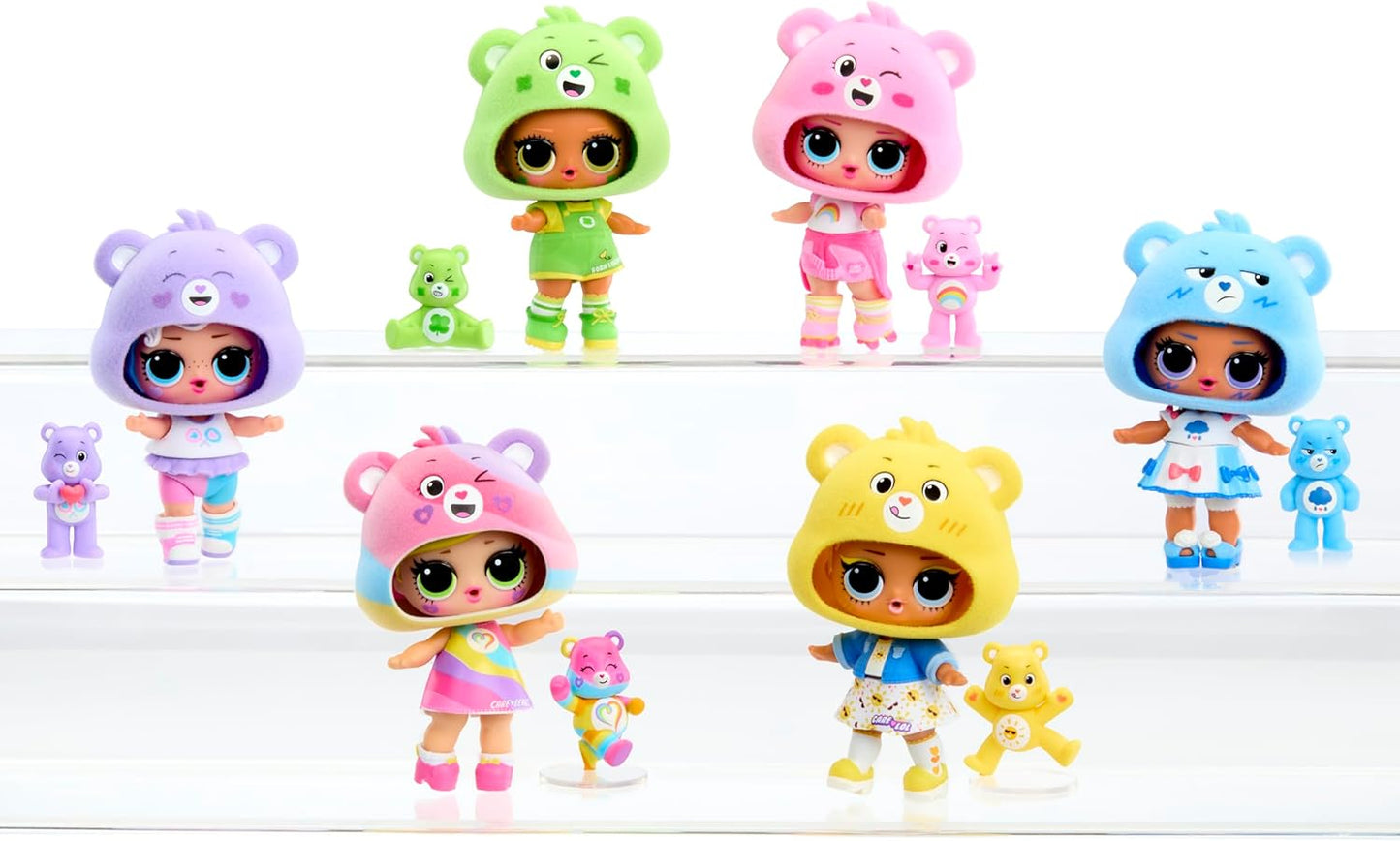 L.O.L. Surprise! Loves Care Bears Tots – Inclui 1 boneca, vem com roupas e acessórios, bola em formato de Ursinho Carinhoso, embalagem surpresa, colecione todas as 6 bonecas, cor roxa.