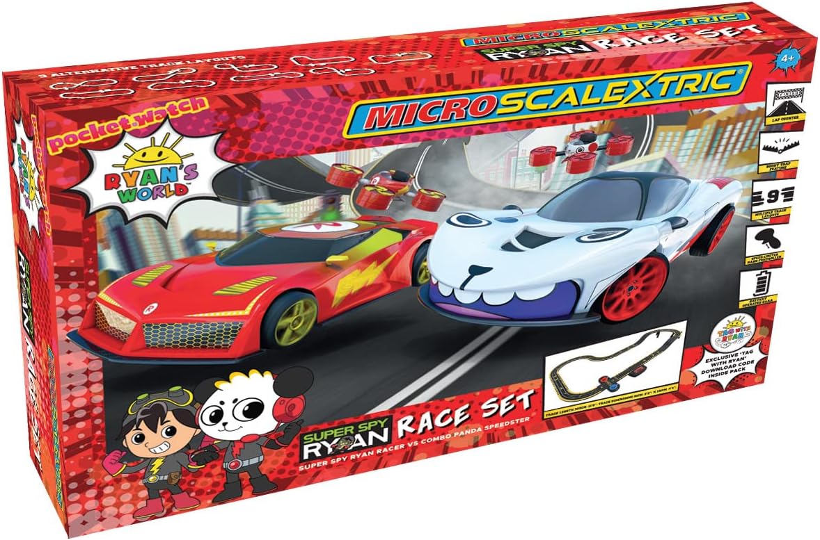 Scalextric Micro Scalextric - Ryan's World Race con Ryan World Tour - Exclusivo de Amazon