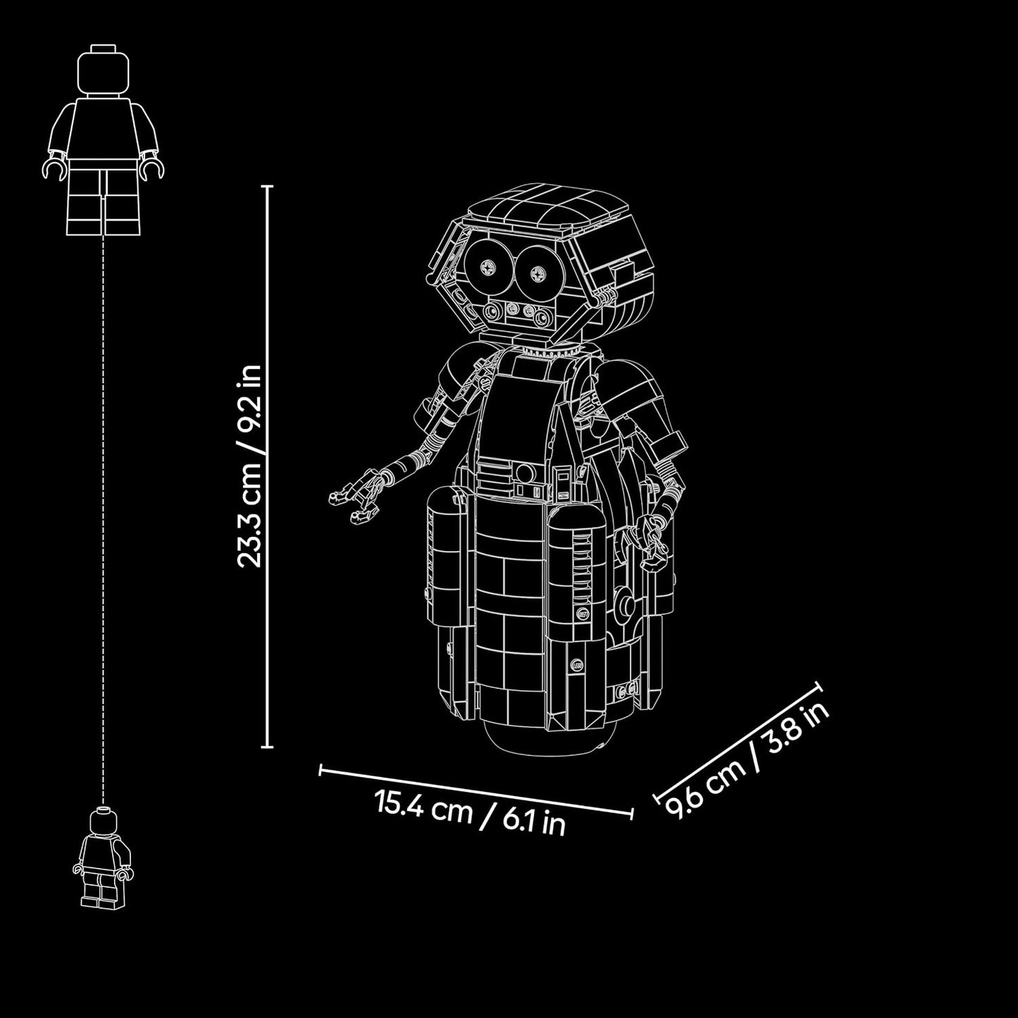 LEGO ǀ Marvel Figura H.E.R.B.I.E. do Quarteto Fantástico – Robô de Brinquedo Colecionável com Acessórios – Decoração para Quarto ou Mesa – Presente de Aniversário para Meninos a partir de 10 Anos e Fãs de Super-Heróis – 76339