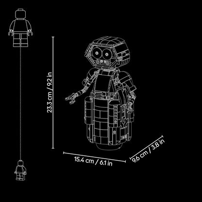 LEGO ǀ Marvel Figura H.E.R.B.I.E. do Quarteto Fantástico – Robô de Brinquedo Colecionável com Acessórios – Decoração para Quarto ou Mesa – Presente de Aniversário para Meninos a partir de 10 Anos e Fãs de Super-Heróis – 76339