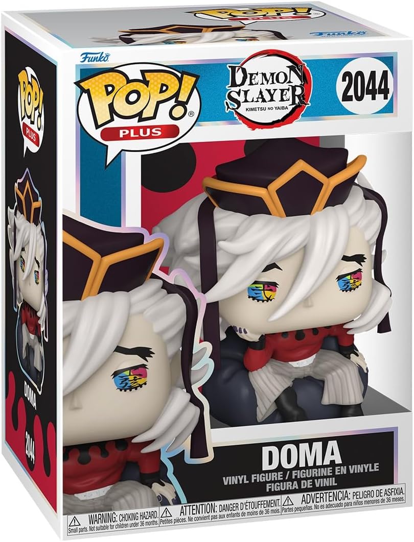 Funko Pop! Plus: Demon Slayer - Doma - Figura de vinil colecionável - Ideia para presente - Produtos oficiais - Brinquedos para crianças e adultos - Fãs de anime - Figura modelo para colecionadores e exposição