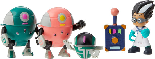 PJ Masks Conjunto de Bonecos de Ação da Hasbro para Pré-Escola, com 4 Bonecos e Acessórios, para Maiores de 3 Anos