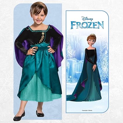 DISGUISE  Disney oficial deluxe anna vestido congelado traje crianças, congelado 2 traje fantasia vestir-se tamanho s