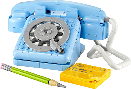 LEGO Creator 3 em 1 Telefone Retrô com Disco Giratório - Transforma-se em um modelo dos anos 80 ou em 2 celulares dos anos 2000 - Presente Criativo para Meninas e Meninos a partir de 8 Anos - 31174