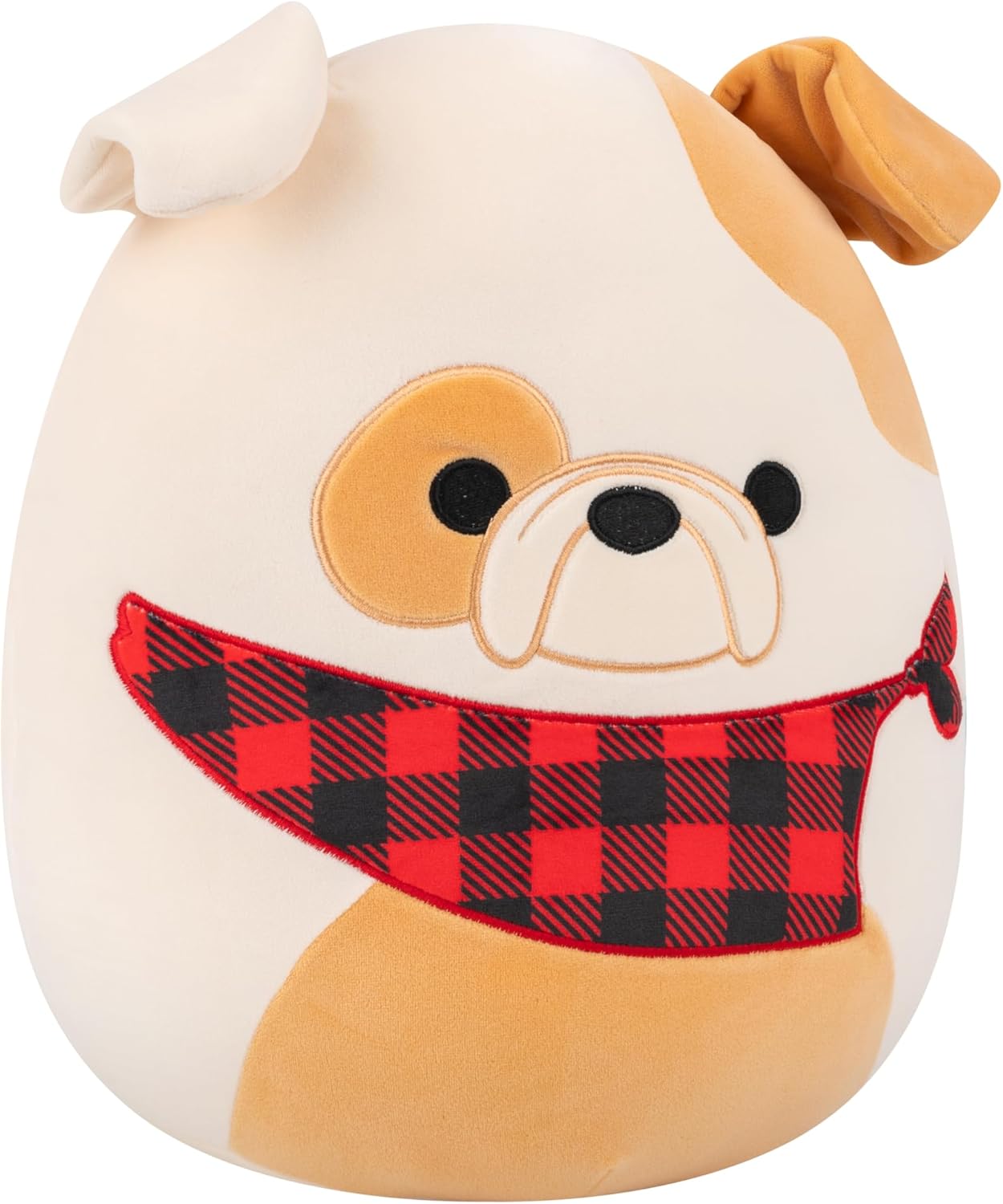 Squishmallows Original Brock, o Buldogue Branco e Castanho de 30 cm