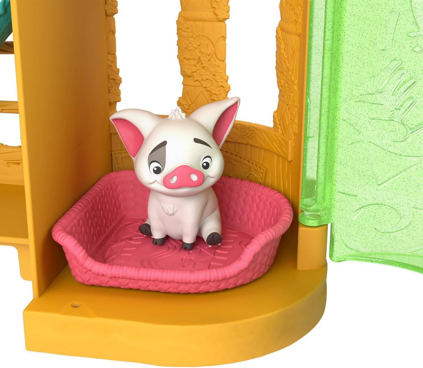 Mattel Conjunto de Brinquedo Casa de Bonecas Disney Princess Moana Storytime Stackers da | Boneca pequena articulada da Moana com saia removível, 1 figura de animal e 9 acessórios, inspirado no filme da Disney, JDP58