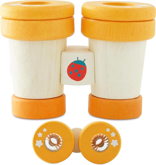 Le Toy Van - Petilou Madeira Educacional Multi-Sensorial Colorido Brinquedo de Binóculos de Madeira para Crianças e Bebês | Adequado para 18 meses +