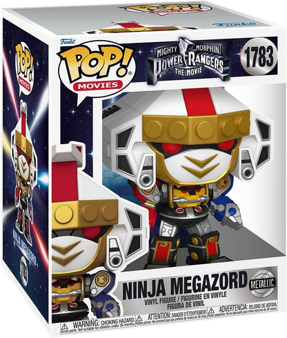 Funko Pop! Super: Mighty Morphin Power Rangers - Ninja Megazord - Metálico - Power Rangers - Filme - Figura de vinil colecionável - Ideia para presente - Produtos oficiais - Brinquedos para crianças e adultos - Fãs de cinema