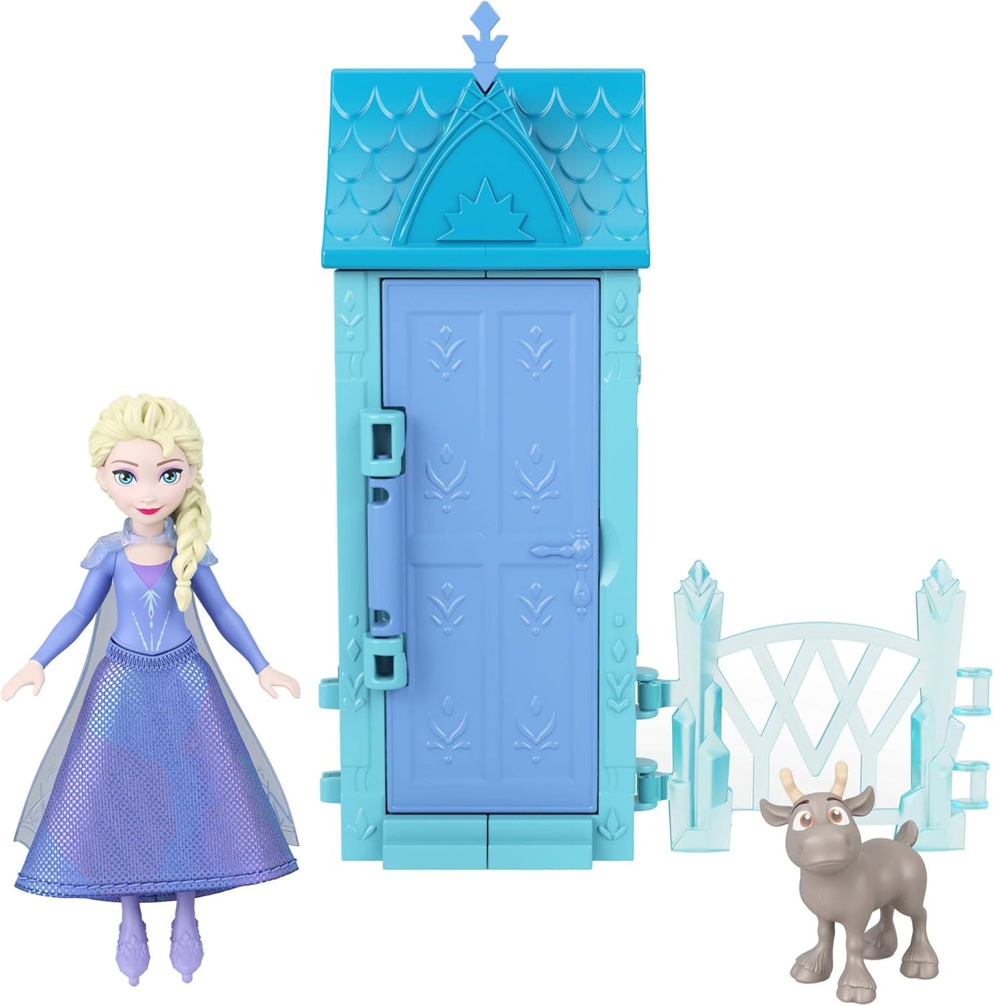 Mattel Boneca Surpresa Disney Frozen Anna ou Elsa da (Modelos Variados) | 5 Surpresas: 1 Boneca Pequena, Minicenário da Vila de Arendelle e 3 a 4 Acessórios – Inspirado em Disney Frozen, JFG24
