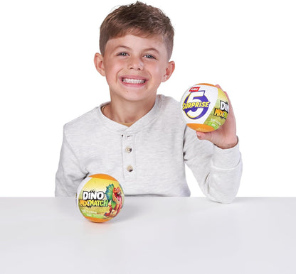 5 Surprise 2 Cápsulas Dino Mix & Match da ZURU, Unboxing Misterioso Colecionável para Crianças, Brinquedo em Miniatura Realista, Conjunto de Brinquedos e Acessórios