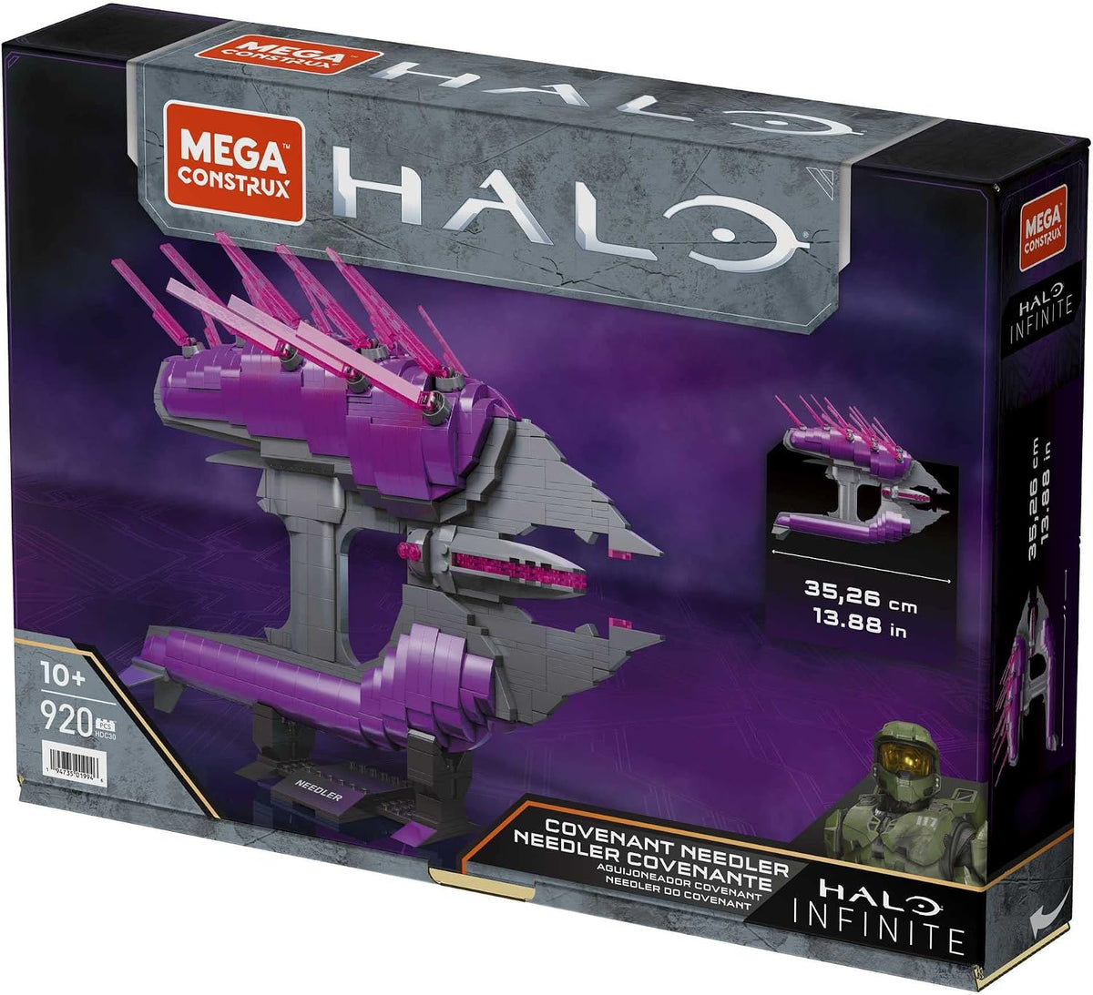Mega Conjunto de Construção Construx Halo Infinite – Covenant Needler (Edição de Colecionador), Brinquedo de Montar para Crianças, HDC30