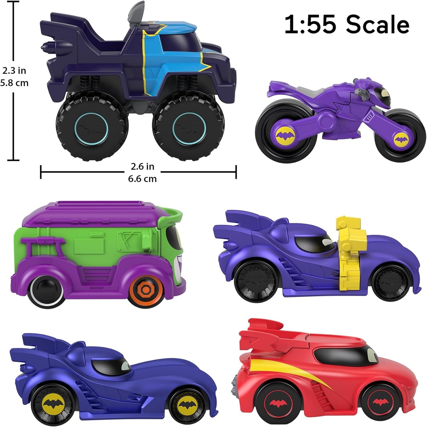 Fisher-PriceVeículo  DC Batwheels Buff, o Bat-Caminhão, escala 1:55