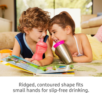 Munchkin Kit com 3 Copos Mighty Grip para Bebês | À prova de vazamentos | 296 ml | Rosa/Verde