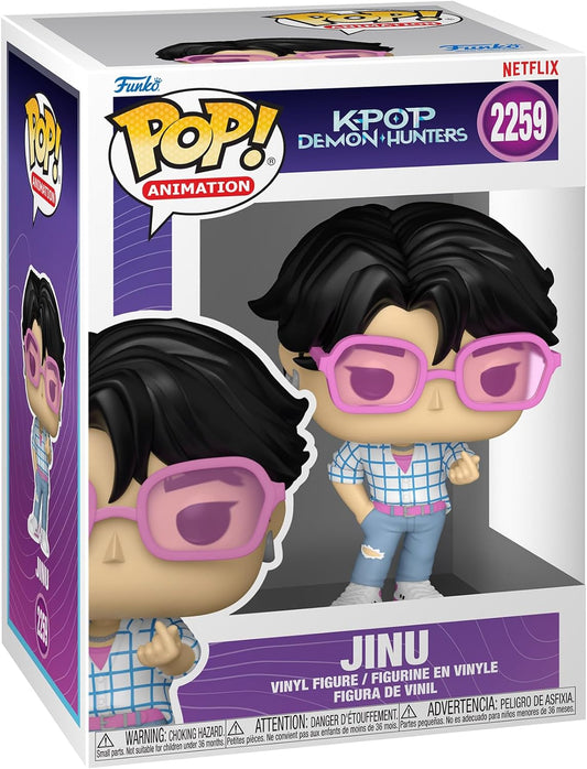 Funko Pop Animation: KPop Demon Hunters - Jinu - Probabilidades de 1-6 para a variante rara de Chase - Figura de vinil colecionável - Ideia para presente - Produtos oficiais - Brinquedos para crianças e adultos