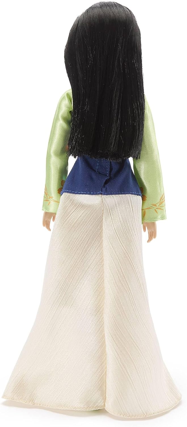 Disney Boneca Clássica Oficial Store da Mulan para Crianças, 30 cm, Totalmente Articulada, com Traje Elegante e Amigo Surpresa — Indicada para Maiores de 3 Anos
