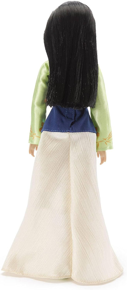 Disney Boneca Clássica Oficial Store da Mulan para Crianças, 30 cm, Totalmente Articulada, com Traje Elegante e Amigo Surpresa — Indicada para Maiores de 3 Anos