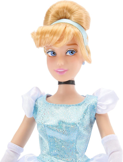 Disney Boneca Clássica Oficial da Cinderela Store para Crianças, 30 cm, Articulada, com Lindo Vestido de Baile e Amigo Surpresa – Indicada para Maiores de 3 Anos