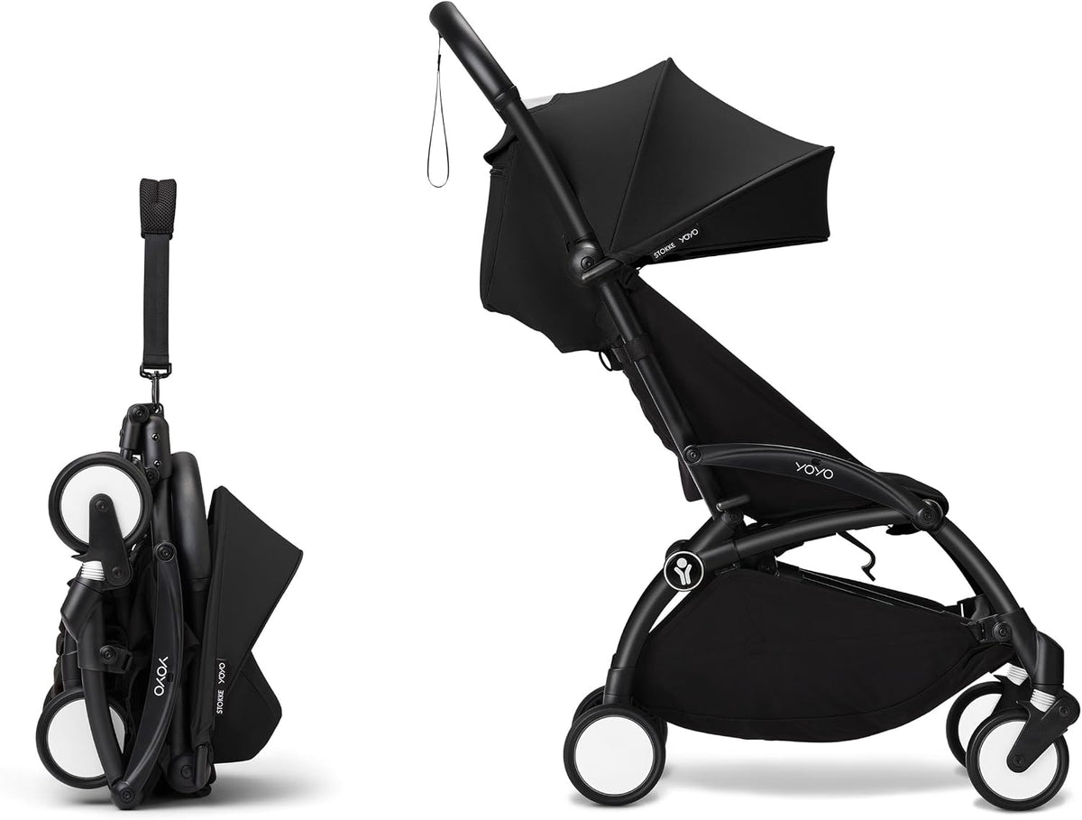 Stokke Carrinho YOYO3 – Compacto, Dobrável e Leve (a partir dos 6 meses) – Preto
