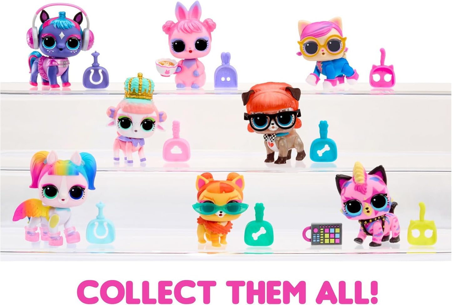 L.O.L. Surprise! Eye Spy Series Pets - Inclui 1 boneca com mudança de cor, embalagem surpresa, colecione todas as 8 bonecas.