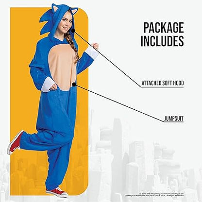 DISGUISE 124789D-15L Sonic Movie Adulto - Traje de fantasia unissex, multi