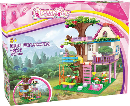 Vintop Casa del Árbol Bloques de Construcción de Juguete para Niñas Ad 6 7 8 9 10+ Años, 540 Piezas STEM Friendship Tree House Juguete Regalo para Niñas 6 7 8 9 10+ Años