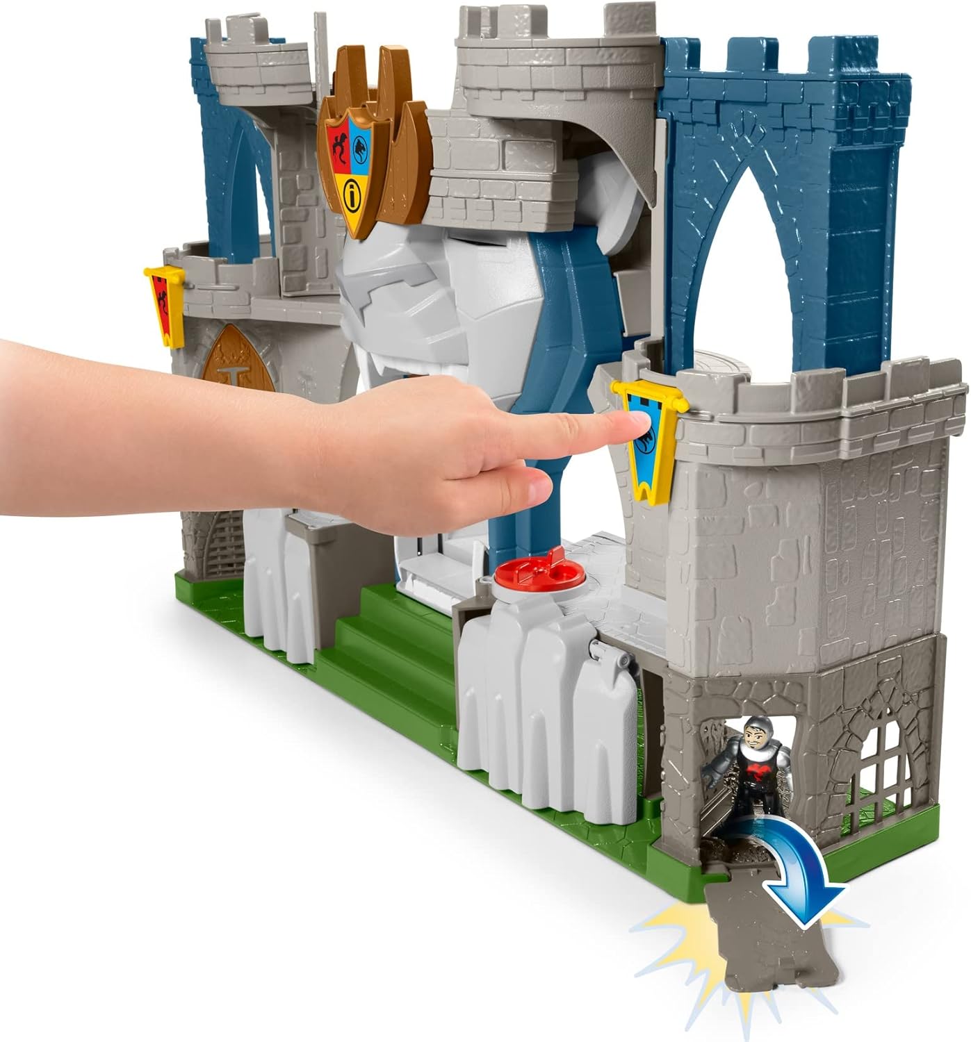 Fisher Price Imaginext Castelo do Reino do Leão - Conjunto de Brinquedo com Tema Medieval e Figuras para Crianças em Idade Pré-escolar de 3 a 8 Anos, Cores Variadas, 0194735009640