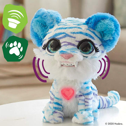 FurReal North the Sabretooth Kitty Juguete interactivo para mascotas, más de 35 combinaciones de sonido y movimiento, a partir de 4 años
