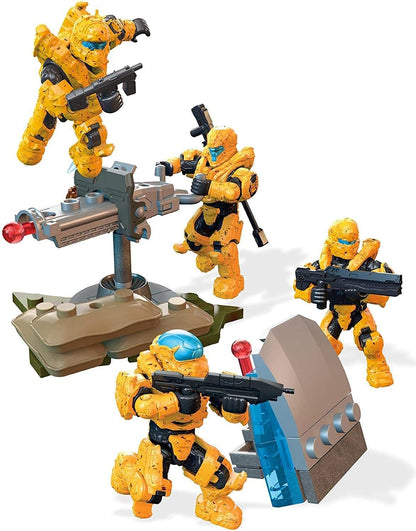 Mega Halo Construx Fireteam Caslte Action Figure 125 peças Conjunto de brinquedos