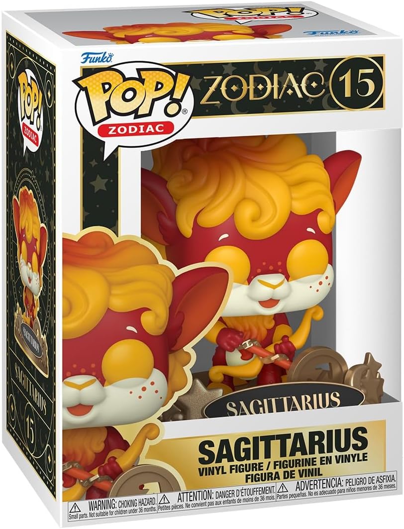 Funko Pop! Zodíaco: Sagitário - (Nov Figura de vinil colecionável - Ideia para presente - Produtos oficiais - Brinquedos para fãs de crianças e adultos - Figura modelo para colecionadores e exposição