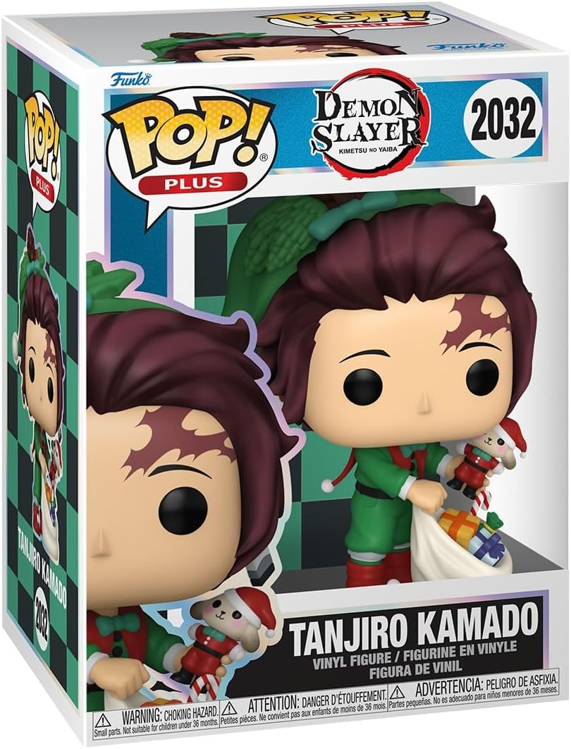 Funko Pop! Plus: Demon Slayer - Tanjiro Kamado - (Holi) - Figura colecionável de vinil - Ideia para presente - Produtos oficiais - Brinquedos para crianças e adultos - Fãs de anime - Figura modelo para colecionadores e exposição