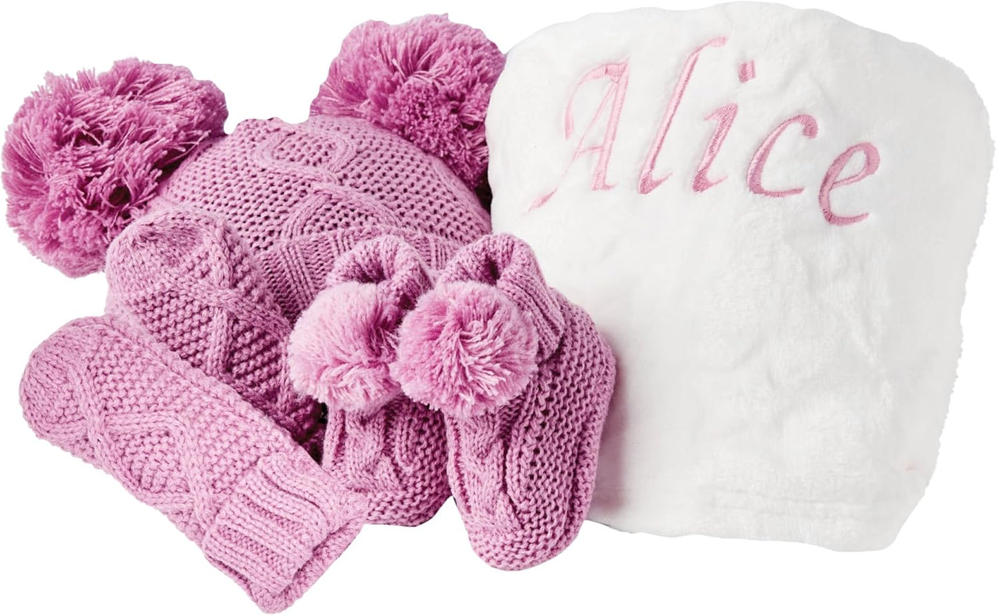 Conjunto de presentes personalizados para bebês meninos - Conjunto de roupas de inverno em tricô para bebês, presentes para recém-nascidos, itens essenciais para bebês para presentes de revelação de recém-nascidos