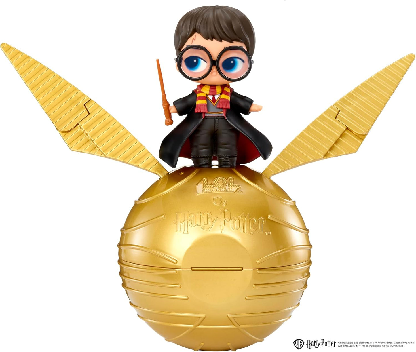 L.O.L. Surprise! Loves Harry Potter – Bonecas Colecionáveis, Bola Pomo de Ouro | Boneca Colecionável Harry Potter, 7 Surpresas, Bola Pomo de Ouro com Asas, Suporte para Boneca, 6 Personagens para Colecionar, Para Maiores de 4 Anos
