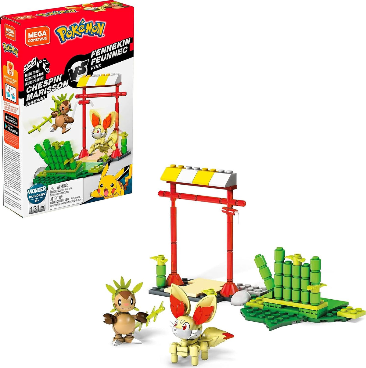 Mega Construx Pokémon Chespin vs. Fennekin
