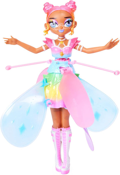 HATCHIMALS Pixies, Crystal Flyers Rainbow Glitter Idol Magical Flying Toy Doll Lights, brinquedos infantis para meninas de 6 anos ou mais